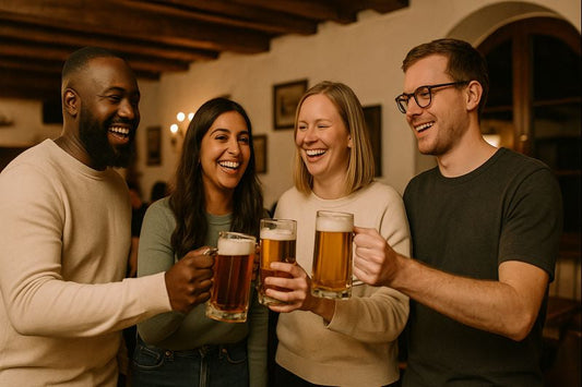 Freunde im Stixer Hof treffen sich und genießen Zeit zusammen